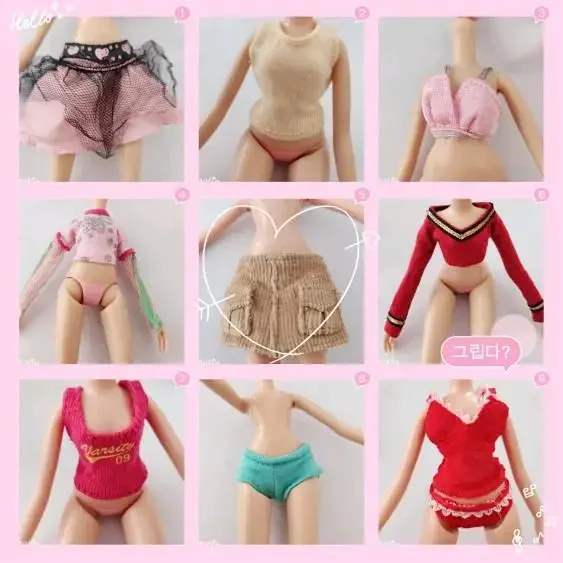 Одежда 30 см. Высокая кукольная одежда. Сменное разнообразие оригинального игрового дома для сменной волны 2.