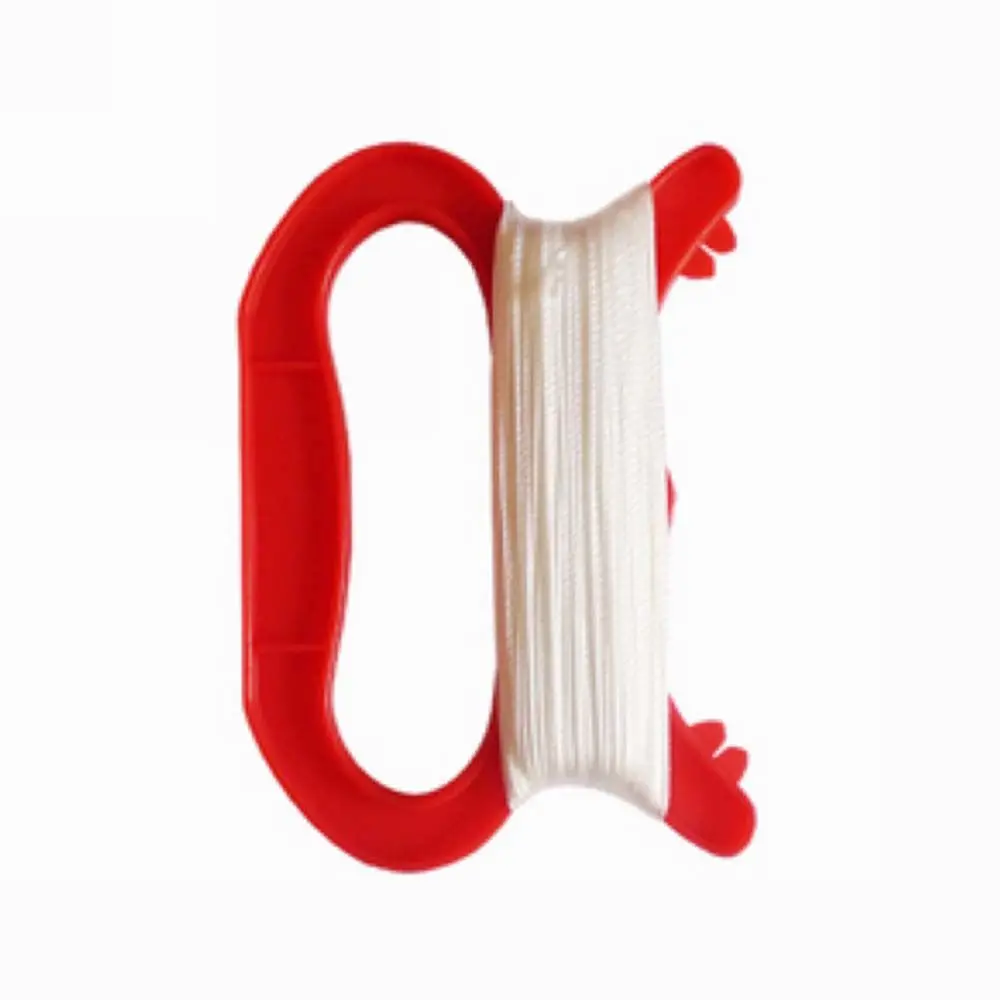 30/50/100m Kid Toys Kite flying tool Red Color D Shape Plastic Kite accessories Flying Kite Line Kite Line Kite Thread Winder