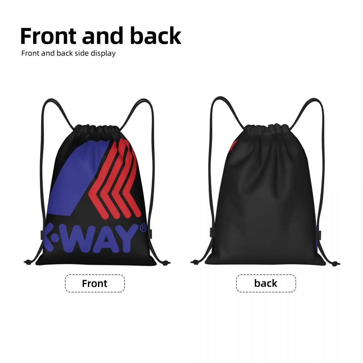 K-Way Multi-function Portable Drawstring Bags Sports Bag Book Bag For Travelling