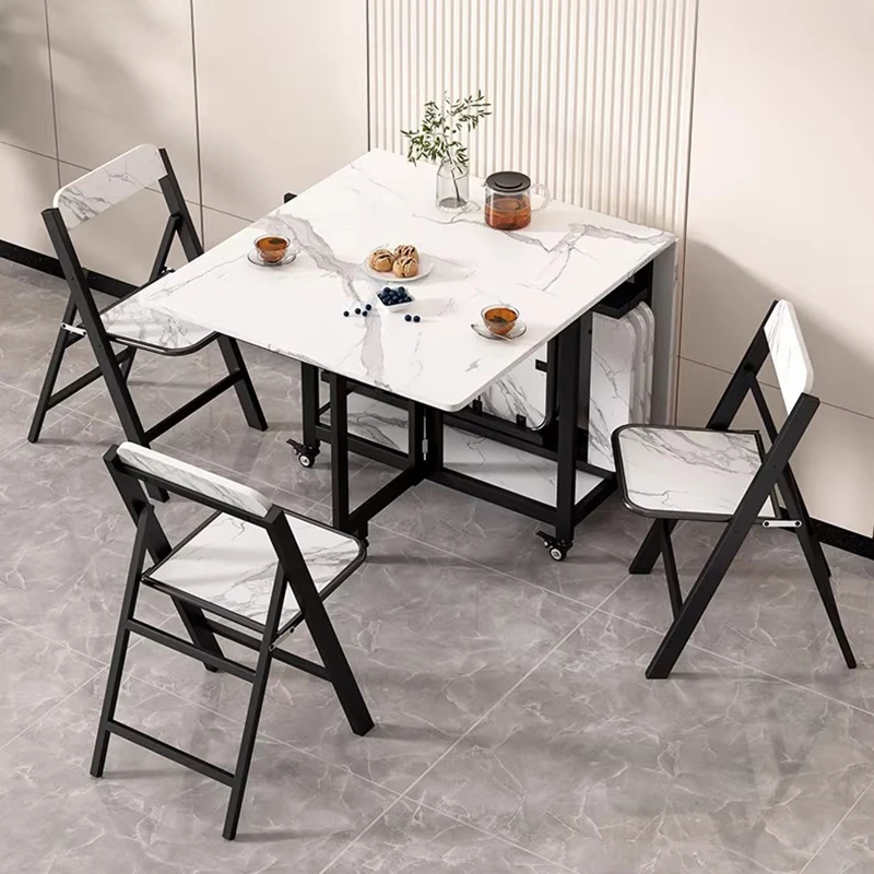 Italienische Luxus-Esstische, modern, faltbar, einzigartiges Design, Esstische, wasserdicht, elegant, Muebles De Comedor, Möbel für Zuhause