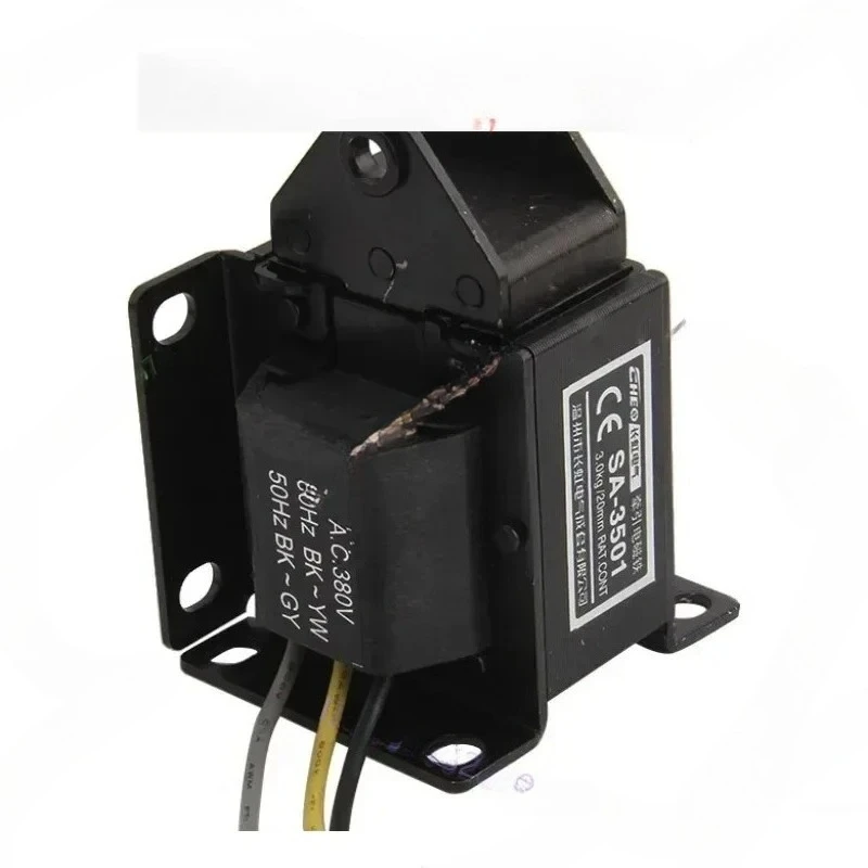SA-3501 AC traction electromagnet push-pull type 220V suction 3KG stroke 20MM