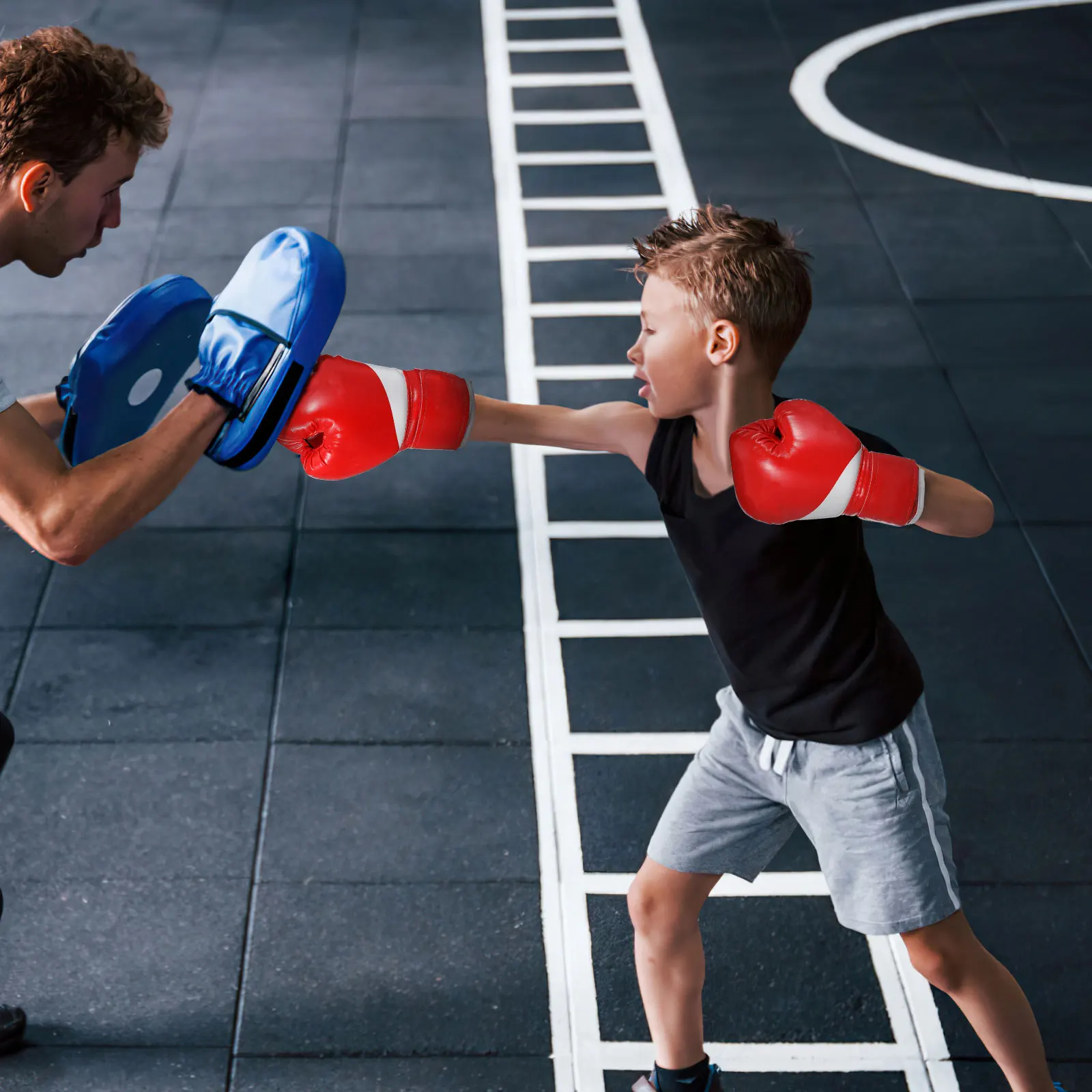 

1 Pair Kids Boxing Gloves Youth Boxing Mitts Punching Training Sparring Gloves Kickboxing Gloves Fighting Mitts Hand Protectors