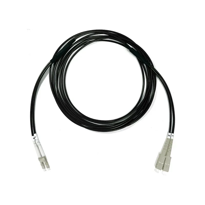 외장 광섬유 패치코드, OM4 2 코어, 1-100m, 50m, 20m, 30m, 10m, 2C SC LC FC ST, 3mm 멀티모드 2 광섬유 점퍼