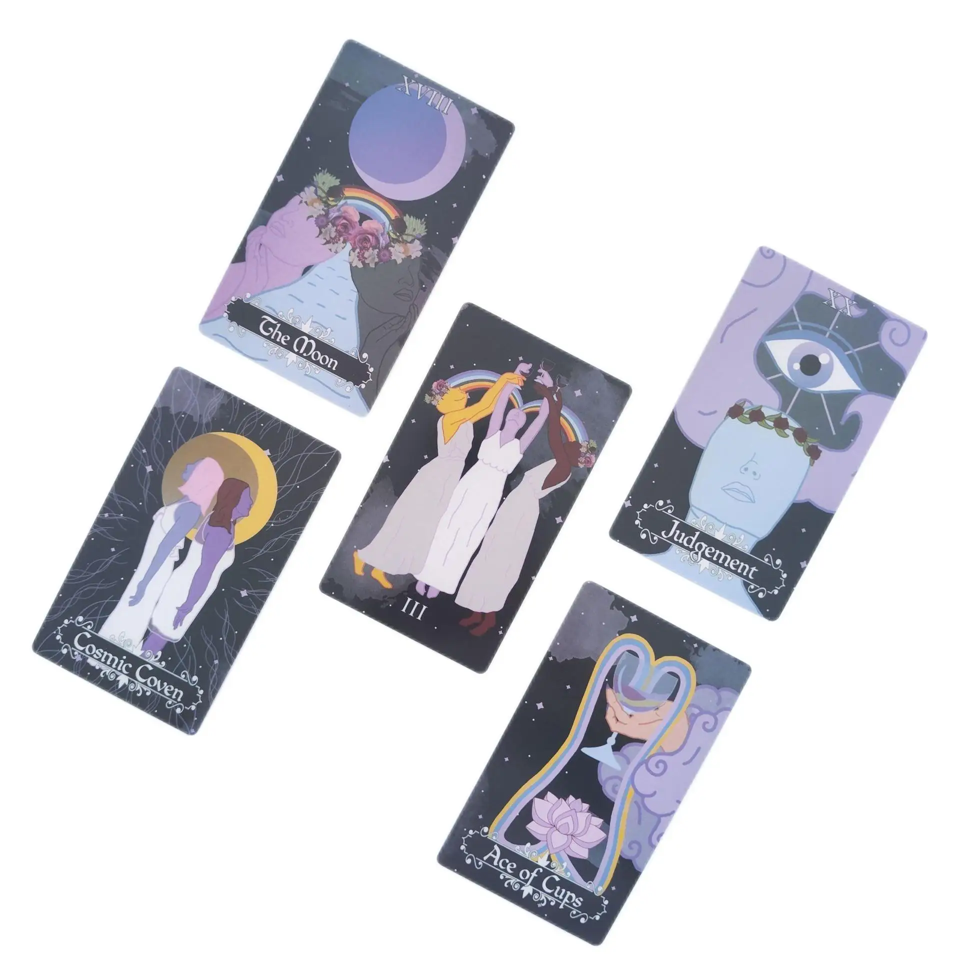 12x7cm The Cosmic Coven Tarot card Tarot 78-Card Deck In English With Paper Instruction For Party Funny Divination Board Game