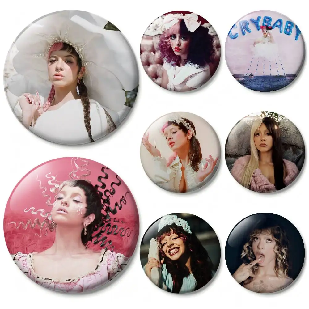 Singer M-Melanie A-Adele M-Martinez Laser Badge Applicable For Backpack Clothes Hats Decor Creative Accessories