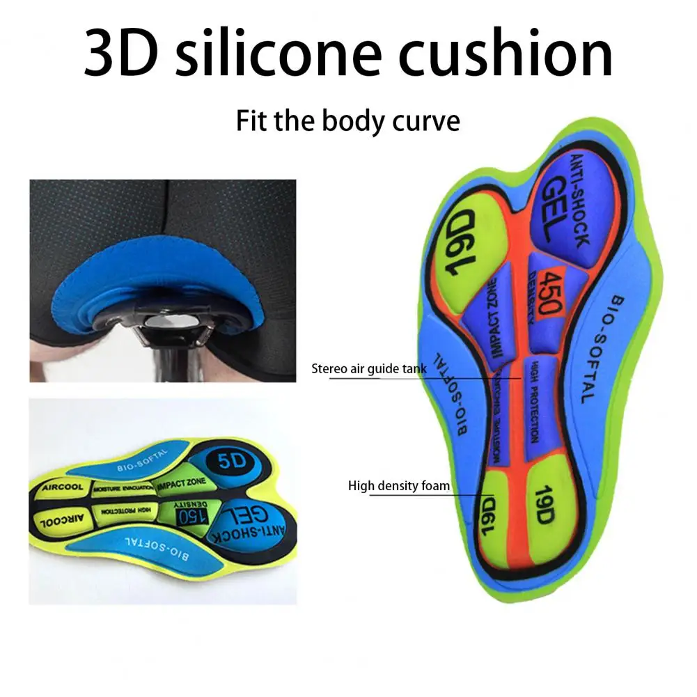 Men Women Cycling Shorts Cushion 3D Gel Pad Breathable Road MTB Bike Bicycle Riding Cushion DIY Cycling Underwear Padded