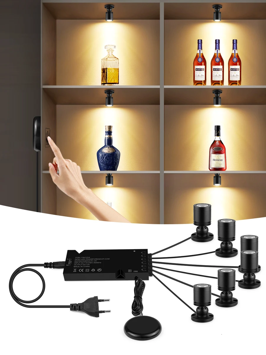 Shop Home Cabinet Collection 3W Spot Light focos led techo spot led Lamp interieur faretti led da soffitto -Tape / Screw Mounted