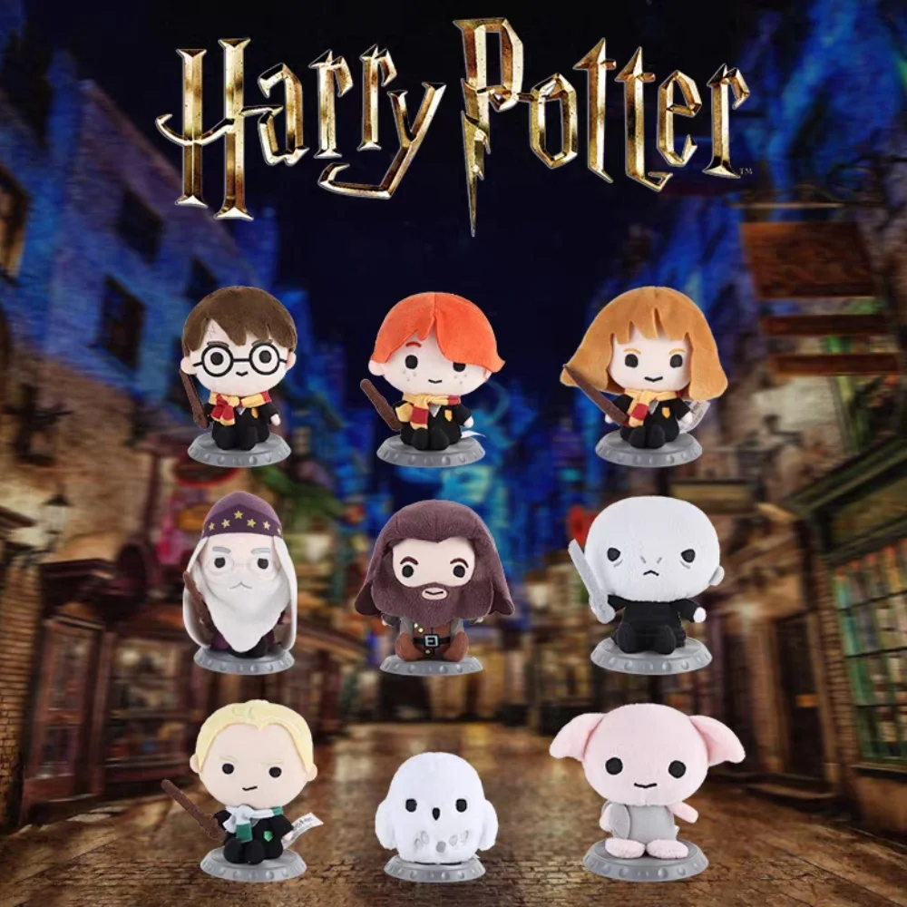 

Genuine Harry Potter Cartoon Plush Blind Boxes Kawaii Ron Hermione Hedwig Desktop Decorative Figurines Christmas Gifts For Girls