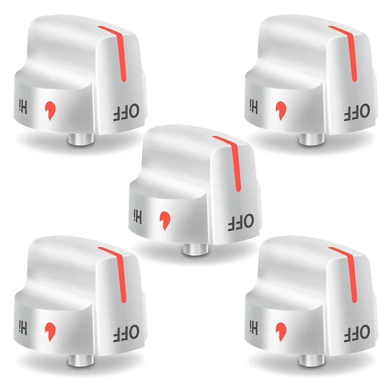 A83G-5 Pcs 5304509064 Knobs Replacement For Frigidaire-Gas Stove Knobs, 5304509929 Replace Frigidaire-Gas Range Stove Knobs