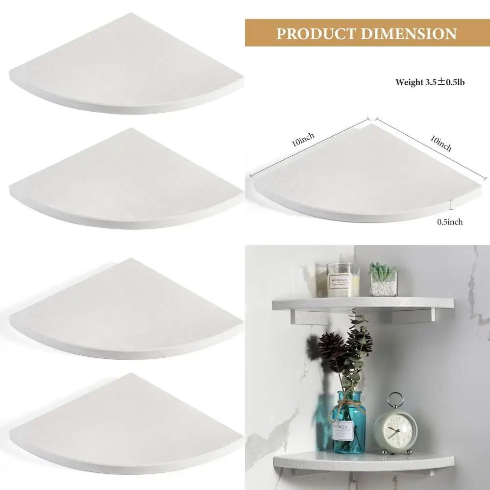 

Угловые полки для душа из белого мрамора, 10-полированный настенный набор для ванны