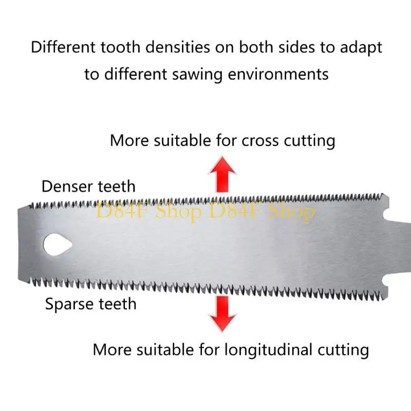 D84F Japanese Hand 6 Inch Double Edges Sided Pull SK5 Flexible