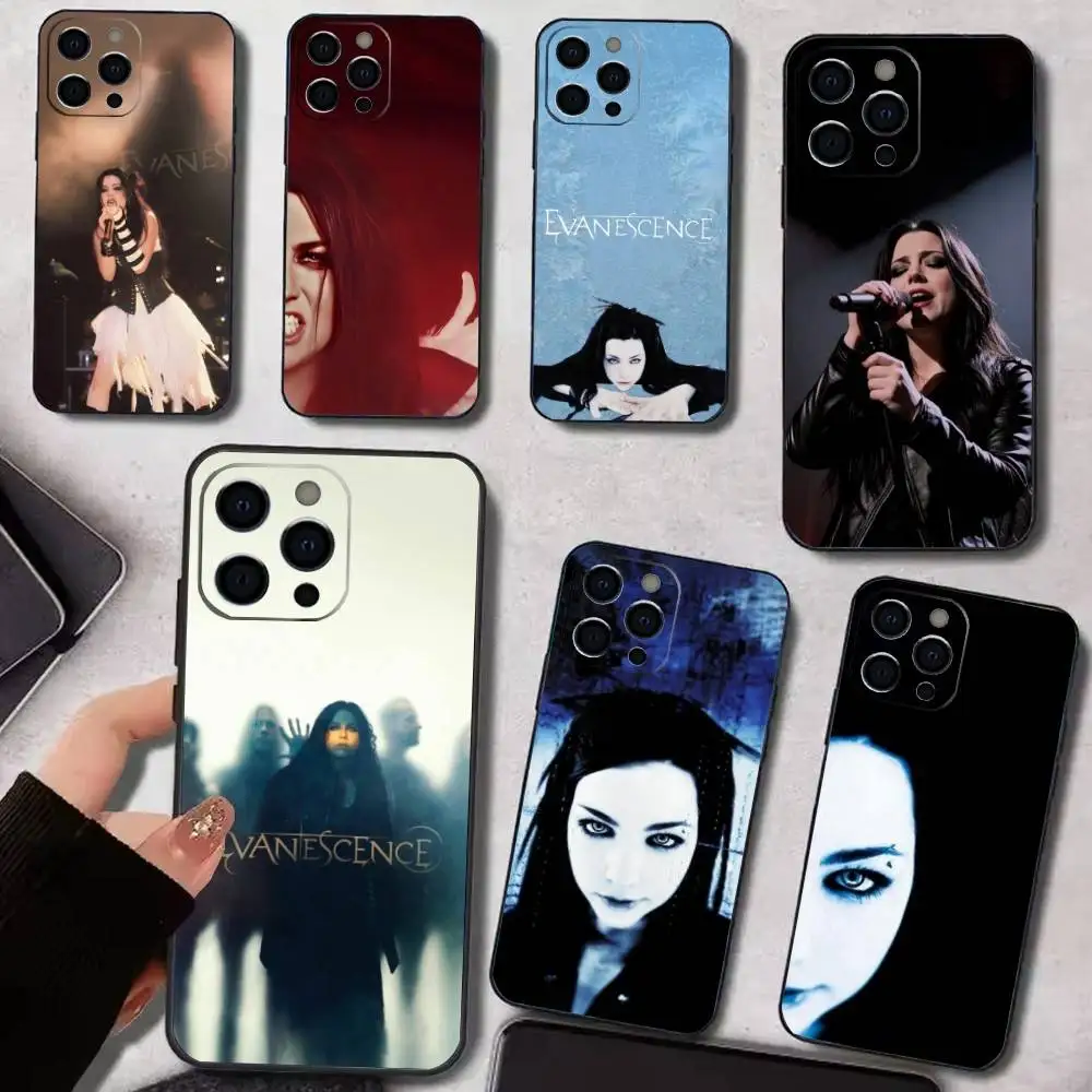 

Eclectic E-Evanescence Amy L-Lee Phone Case For iPhone 17,16,15,14,13,12,11 Plus,Pro Max,XS,Soft Black Cover