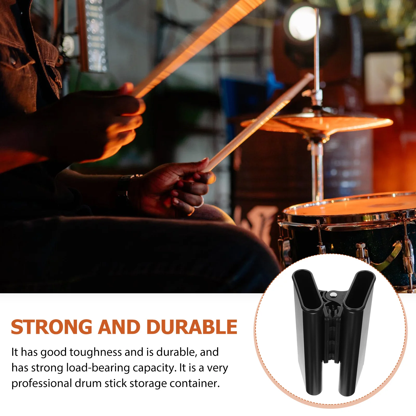 

1Set Durable Drumstick Holding Round Surface Design Professional Drum Set Accessory Long Service Life