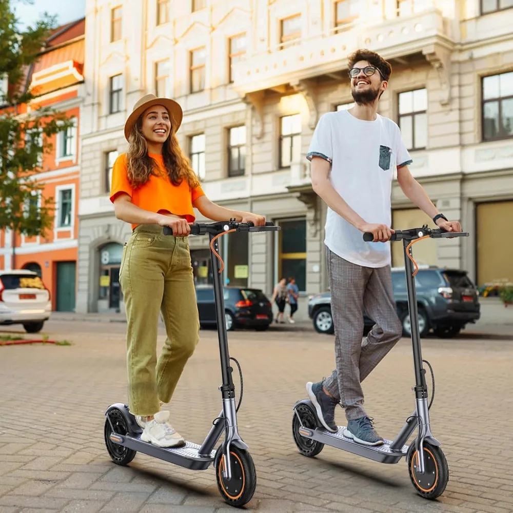 Electric Scooter, 350W Motor, 8.5'' Solid Tire, Max 21-23 Miles Range,Dual Braking, Folding Commuting Electric Scooter Adults