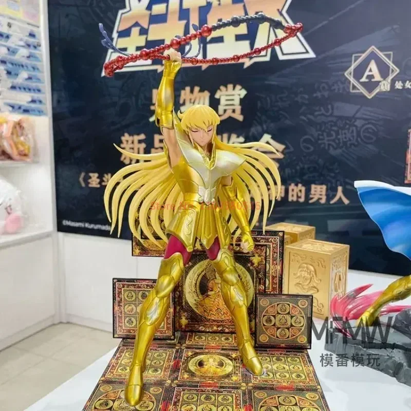 Saint Seiya Bntsh Ichiban Kuji Anime Figura Vergine Shaka Leo Aiolia Scorpione Milo Action Pvc Figure Modello Ornamento Giocattolo Regali