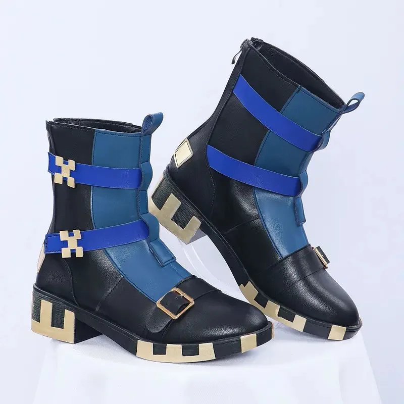 

N STOCK Genshin Impact Kinich Cosplay PU Leather Shoes Kinich Cosplay Role Playing Accessories Uniform Costume Wig Shoes Props