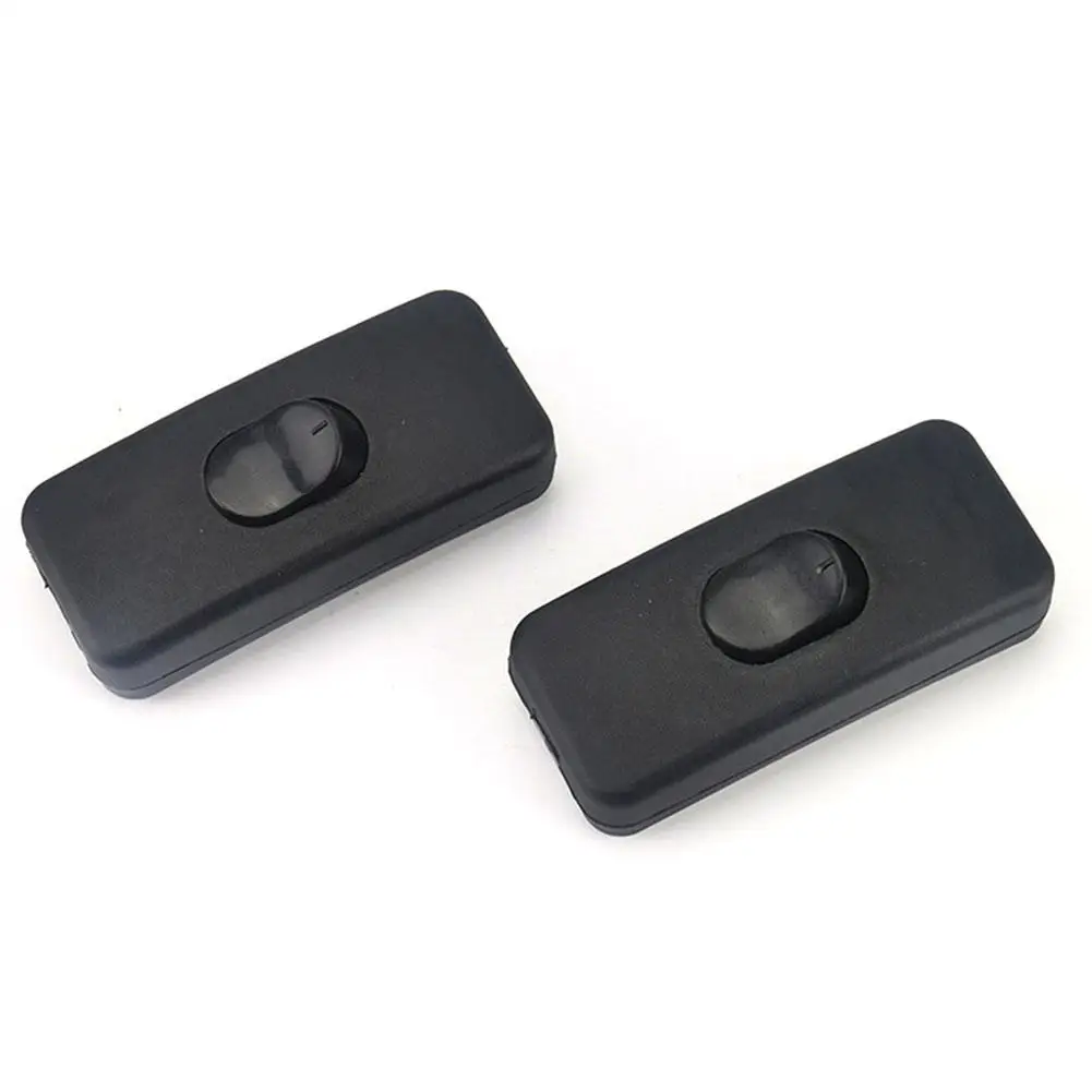 

2/4 шт. DIY Встроенный переключатель включения/выключения Черная линейная настольная лампа Настольный светильник Шнур Кабельный переключатель 110-250 В