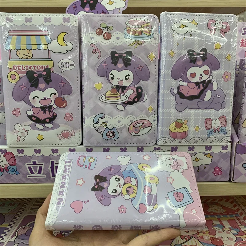 Foreign Trade Sanrio Kuromi Decompression Benai Naimei 3D Continuous Book Pinch Le Decompression Hand Ledger Writing Book