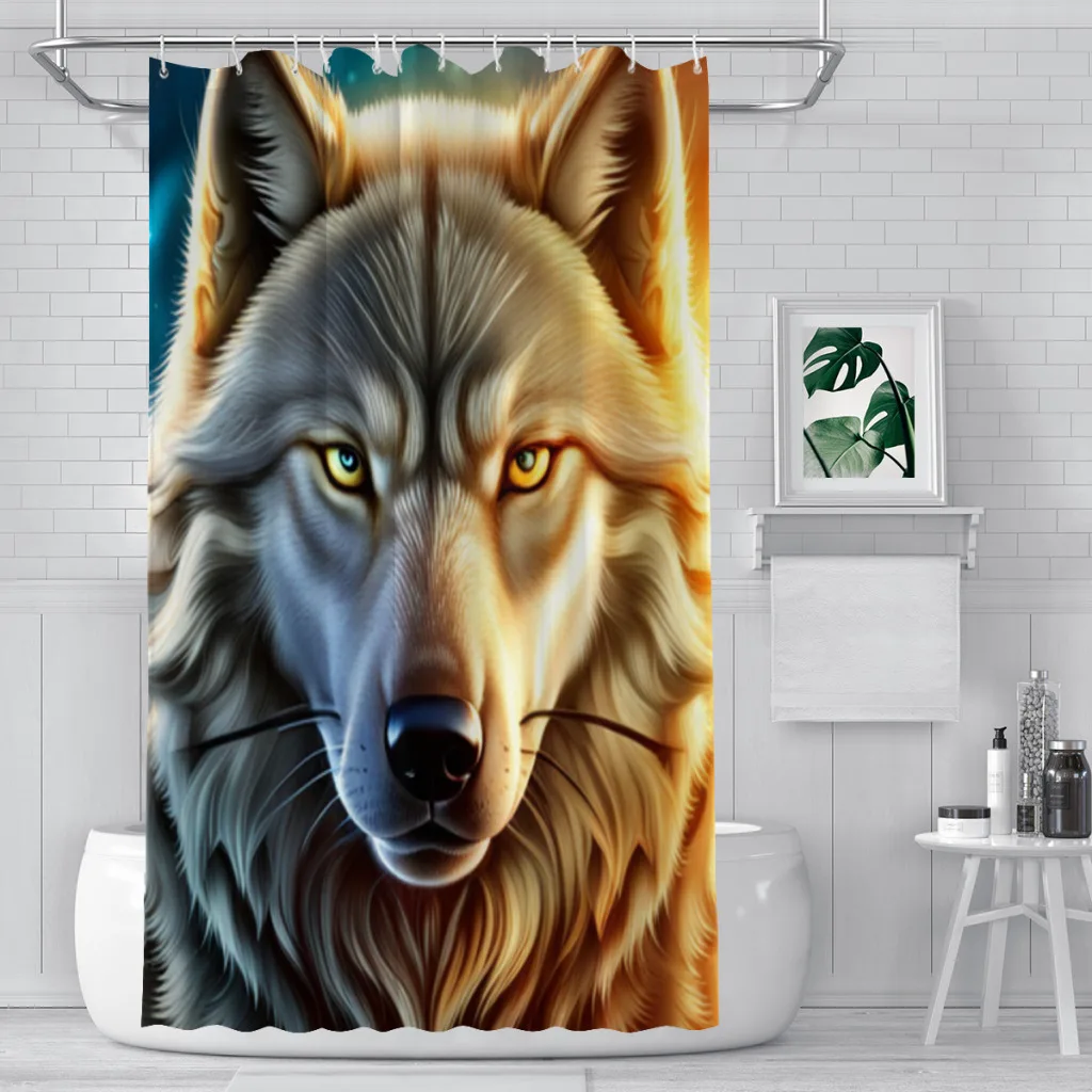 

Animal Wolf Shower Curtain Bathroom Decoration Shower Curtain Birthday Gift