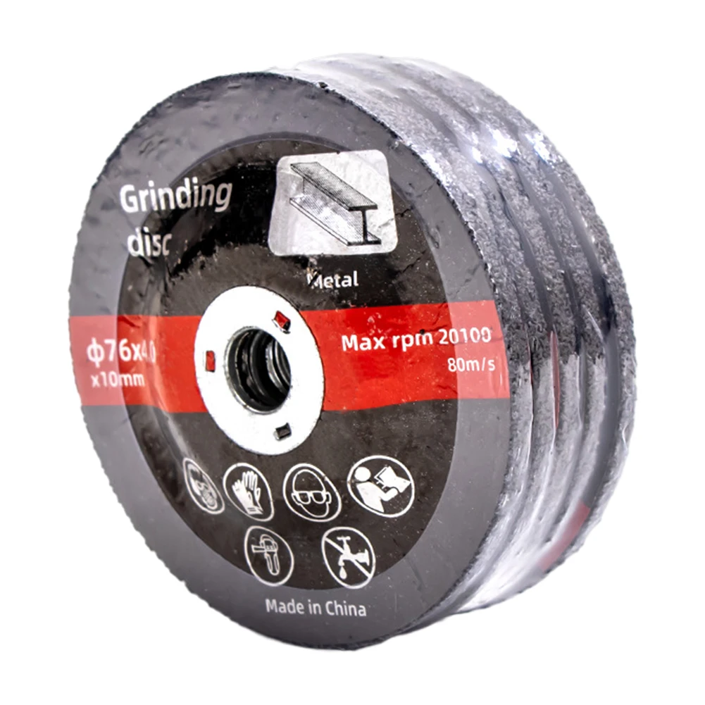 1/5 Pcs Cutting Grinding Wheel Wear-Resistant 76mm Sanding Grinding Cut Off Circle Wheels Portable for Electric Angle Grinder