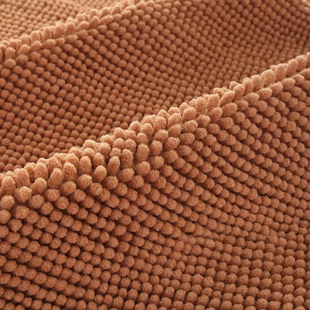 New 40 X 60 Cm Bath Mat Non Slip Washable Chenille Shower Mat Super Absorbent Soft Door Mat