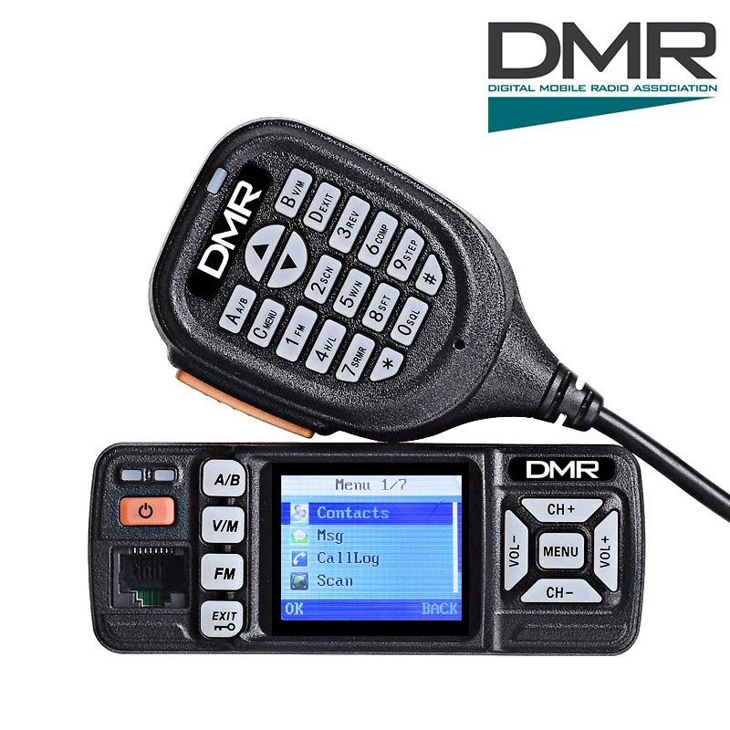 Wurui D300 DMR radios digital walkie talkie Radio stations devices Mobile ham professional communicator 100km Amateur VHF UHF