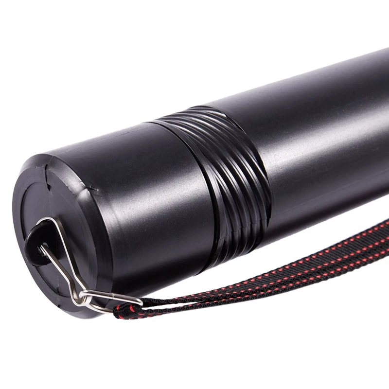 Hot TTKK 3X Black Plastic Drawing Picture Storage Tube Poster Scroll Holder