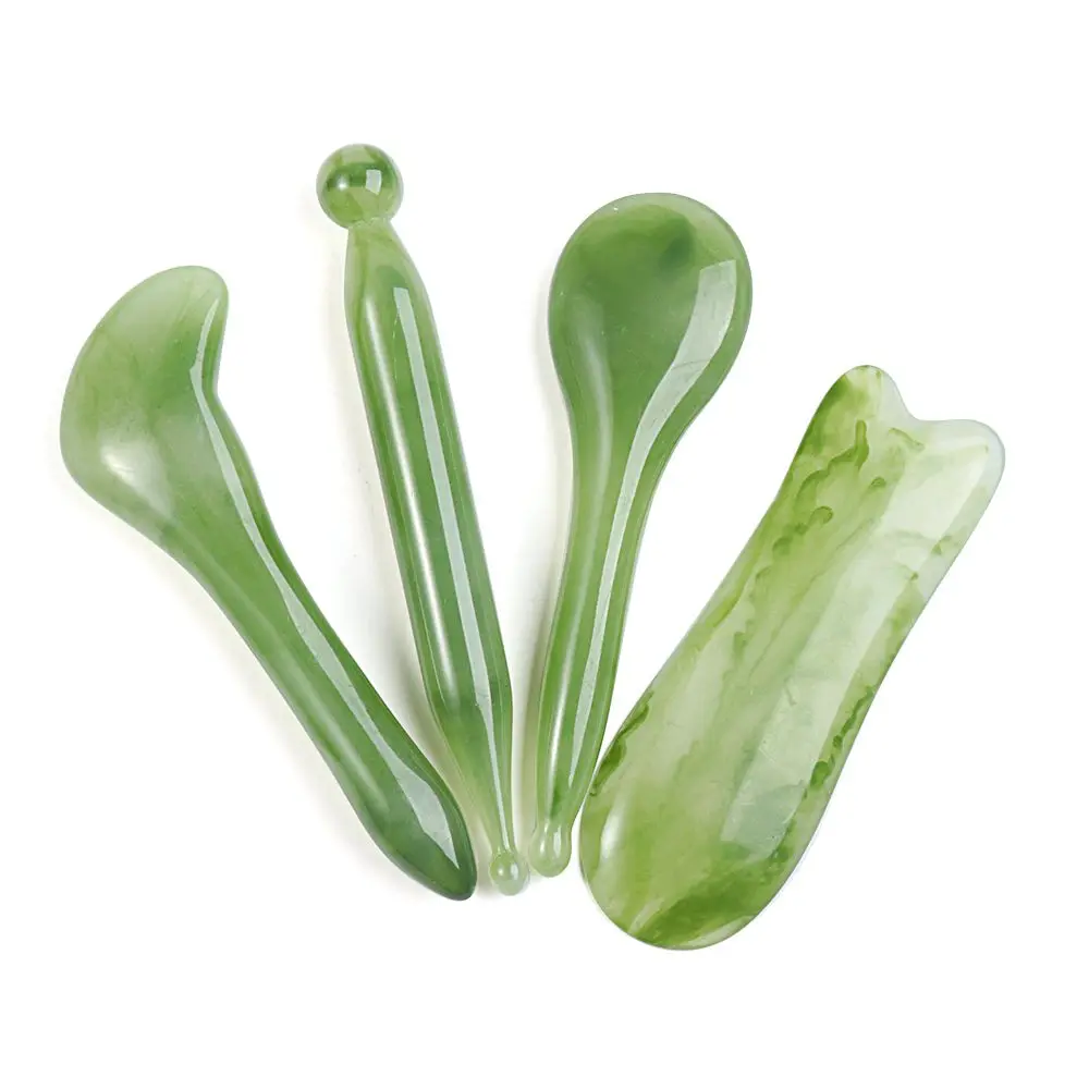 7PCS/Set Natural Resin Guasha Scraping Massage Tools Facial Body Massage Acupoint  Body Care SPA Multi-colors