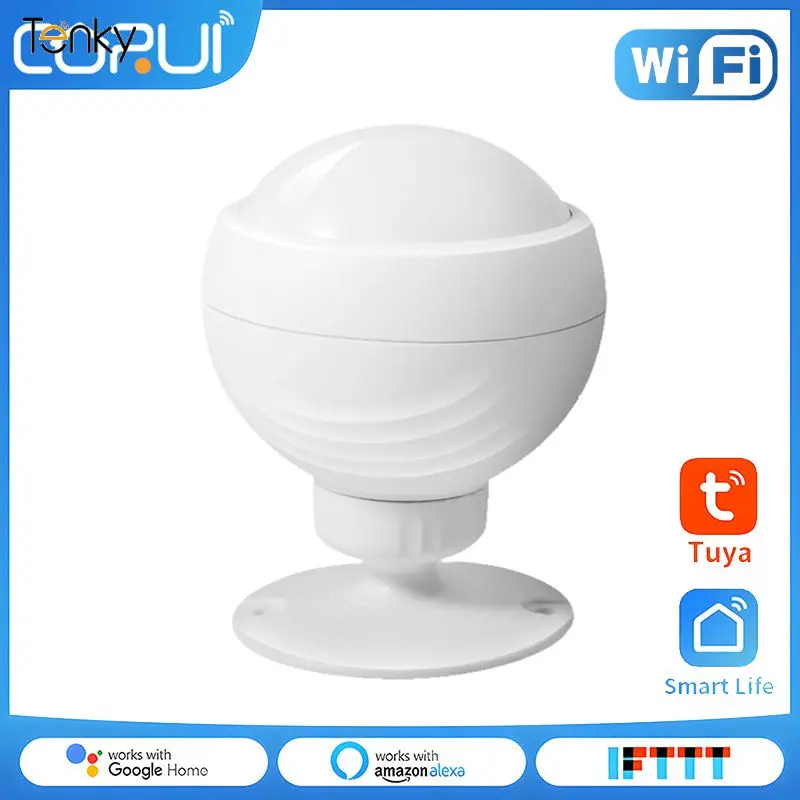 

Tuya WiFi Smart PIR Motion Sensor Human Body Movement Infrared Safety Alarm Detector SmartLife APP Remote Control