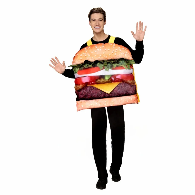 زي الهالوين المضحك، ملابس للعروض، زي دمية للعروض، زي لفعاليات ترويجية، زي لعرض البرجر، زي لفعاليات الاجتماعات السنوية #2