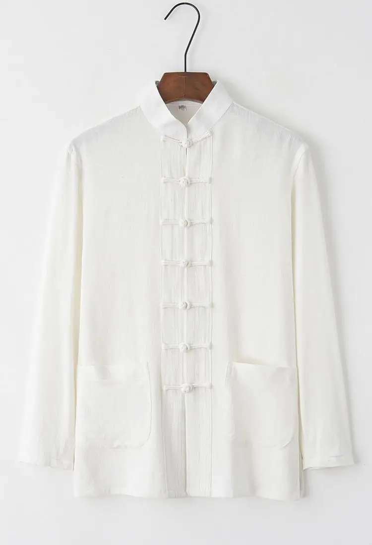 2026 Herren Chinesischer Traditioneller Tang-Anzug Hanfu Kung Fu 2-teiliges Set Oberteil und Hose Neujahrsparty Festival Übergröße M XXXXXL – Detail 17