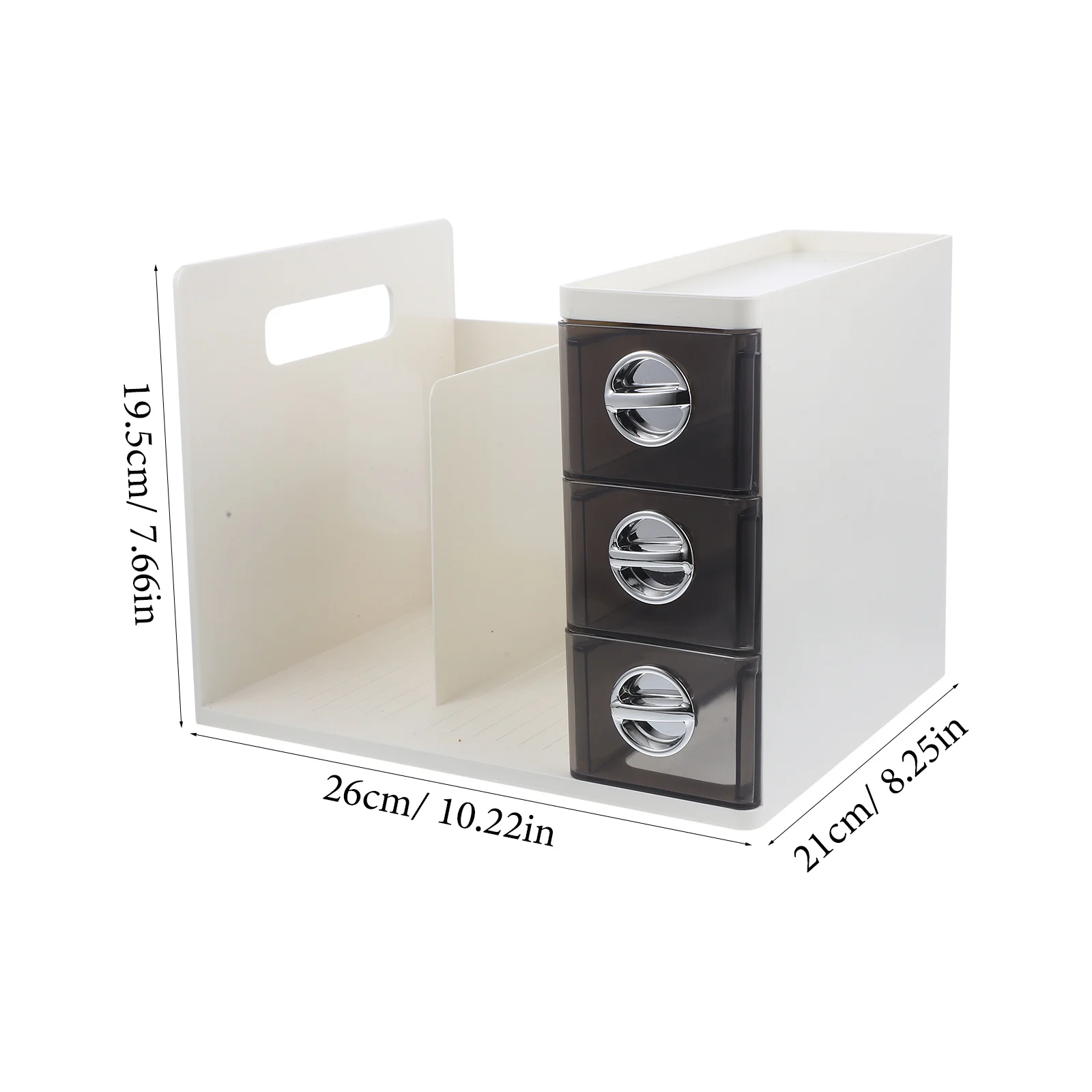 منظم مكتب مع أدراج، صندوق تخزين مجلد الملفات، حامل منظم صغير، حامل مستندات، حامل تخزين المكتب، أدراج صغيرة