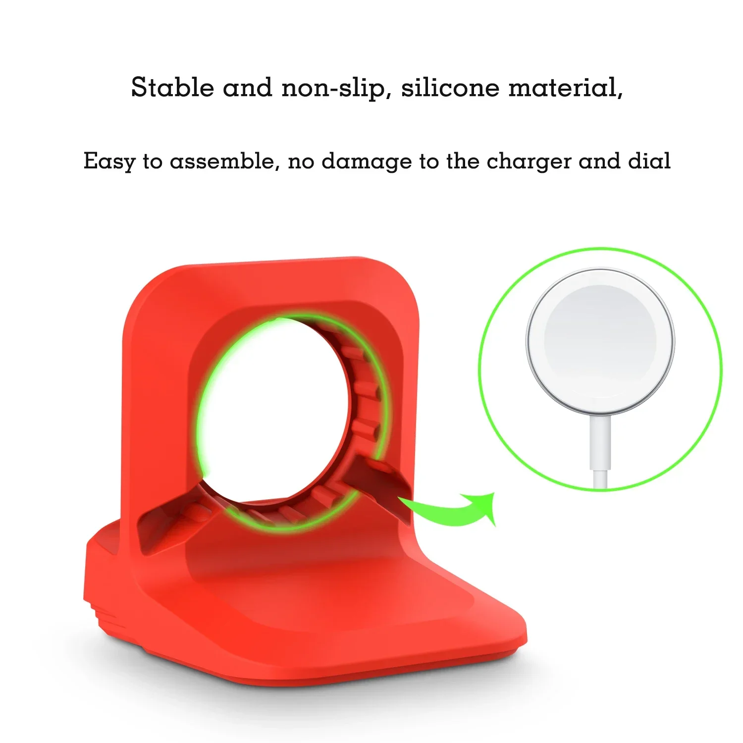 Biurkowy pokrowiec do Apple zegarek ładowarka podstawka Retro do ładowania iWatch 9 8 7 6 5 4 3 2 SE silikonowy uchwyt na stół akcesoria