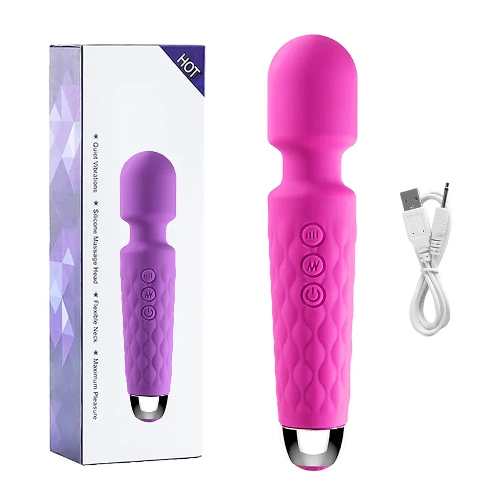 AV Vibrator Wand Sex Toys for Women 20 Powerful Patterns G Spot Clitoris Stimulation Massager Personal Masturbator Erotic Goods