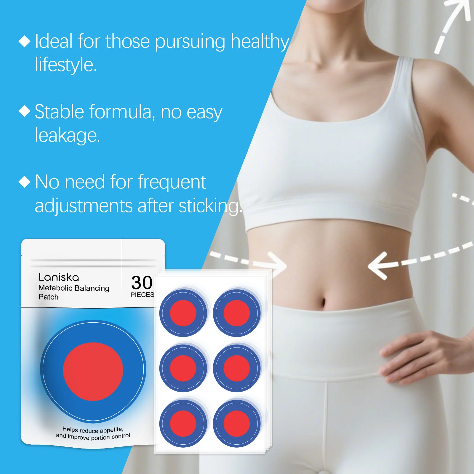 30/60/90/120pcs Body Shaping Patches Fat Burning Appetite Control Enhance Metabolise Tighten Belly Slimming Management Patches