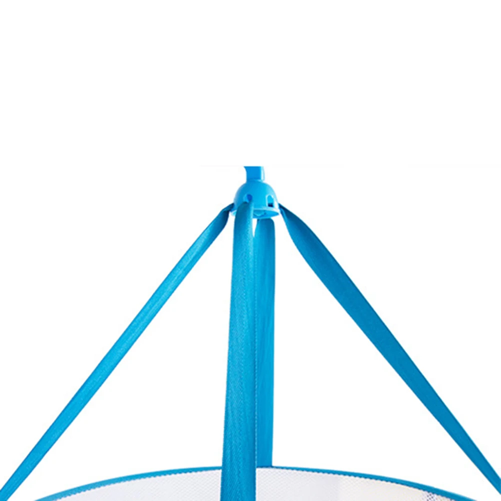 

Lingerie Drying Basket Foldable Clothes Rack Clothing for Sweater Folding Mesh Blue