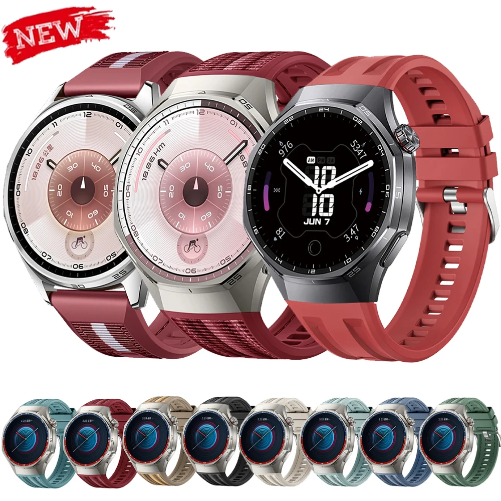 Offizielles Armband für Huawei Watch GT6 Pro 46 mm Nylon gewebtes Armband Silikonarmband für Huawei Watch GT6 Pro Bandzubehör