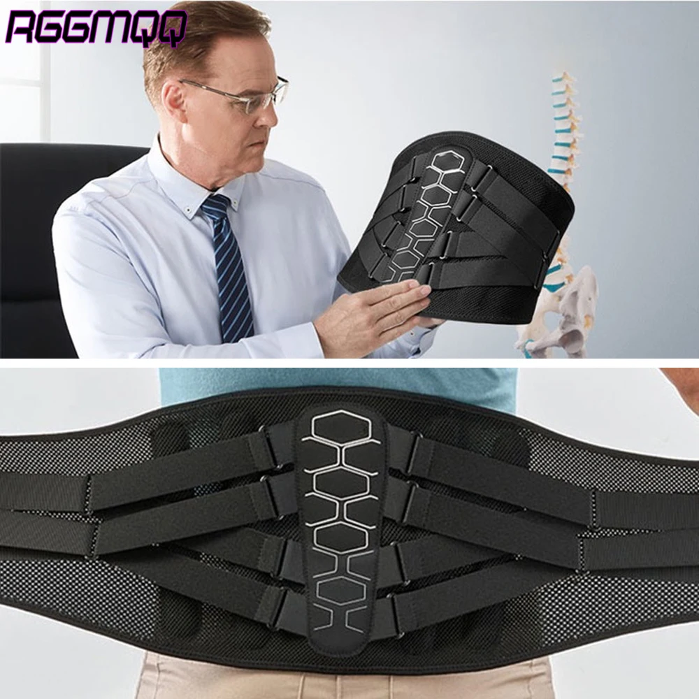 Back Brace for Lower Back Pain Relief - Lumbar Support Belt with Adjustable Pulley System,Bionic Spine Design -  for Men &Women