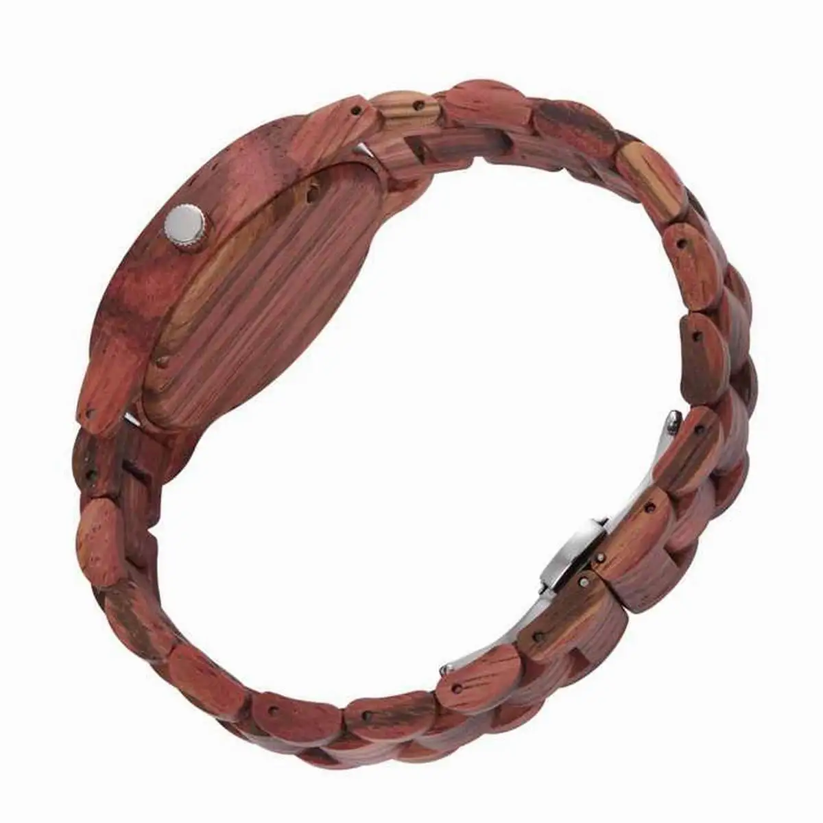Fashion Women Watches Casual Wooden Pattern Plastic Strap Women's Quartz Watch Reloj Mujer（With Box）