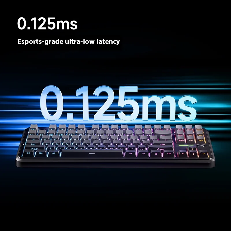 MCHOSE K87S لوحة المفاتيح الميكانيكية اللاسلكية 8K RGB طوقا 10000mAh بلوتوث 2.4G لوحة مفاتيح الألعاب السلكية ملحقات الكمبيوتر ​   SOCD TGL CB