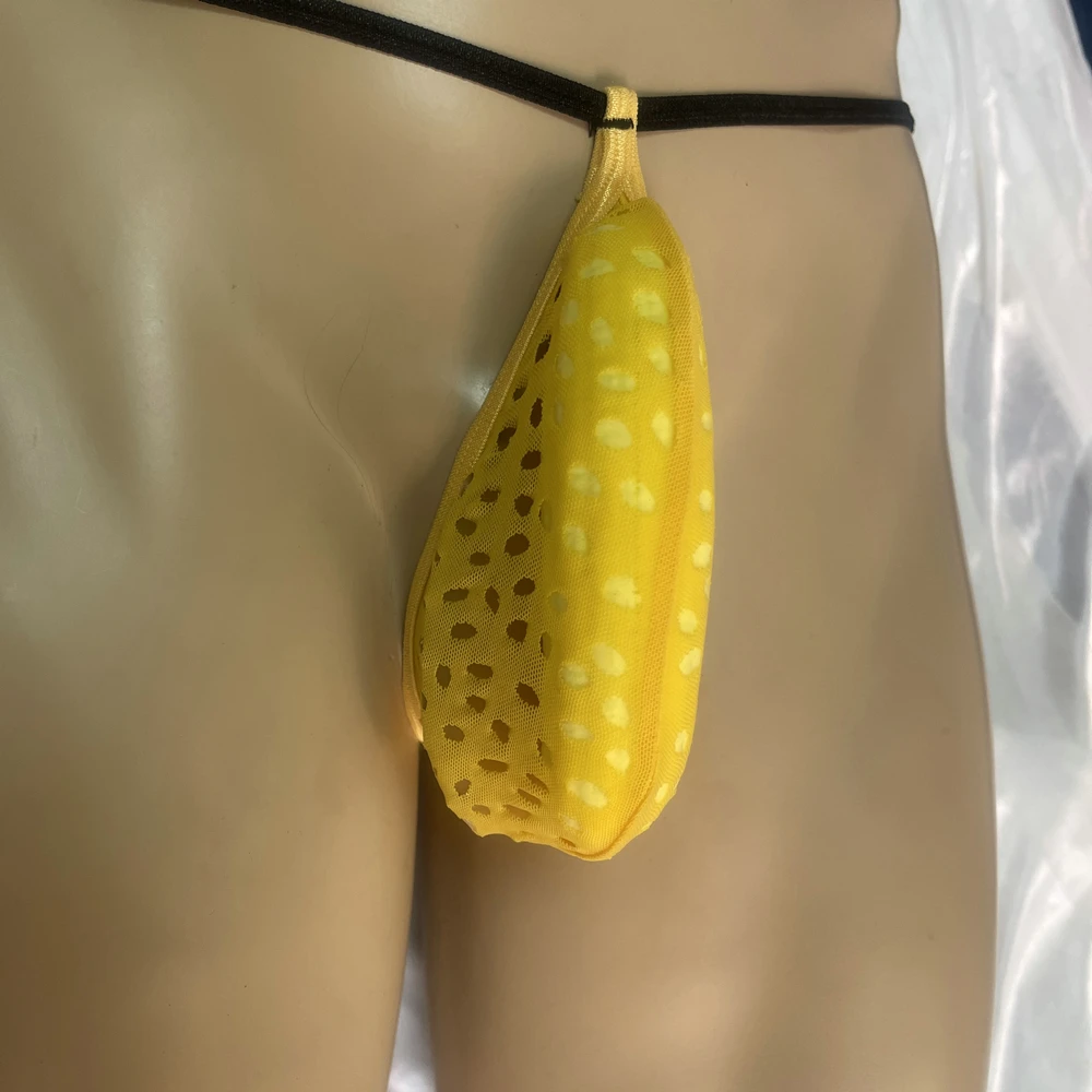 

Мини-сексуальные мужские прозрачные сетчатые стринги, нижнее белье, трусы, стринги, бандажи, мужские трусики, полые стринги-стойки