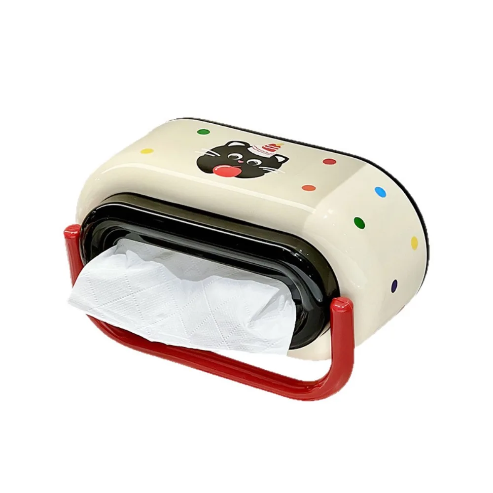 

Creative Desktop Tissue Box Kawaii Non-Slip Base Cute Tissue Storage Box Large Capacity Decorative Towel Napkin Container