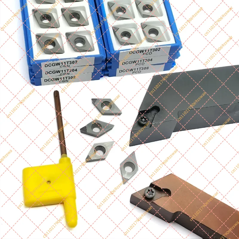 SDJCR Lathe Tool Holders (12-25mm) & DCGW11T3 Carbide Inserts, CNC Turning Accessories