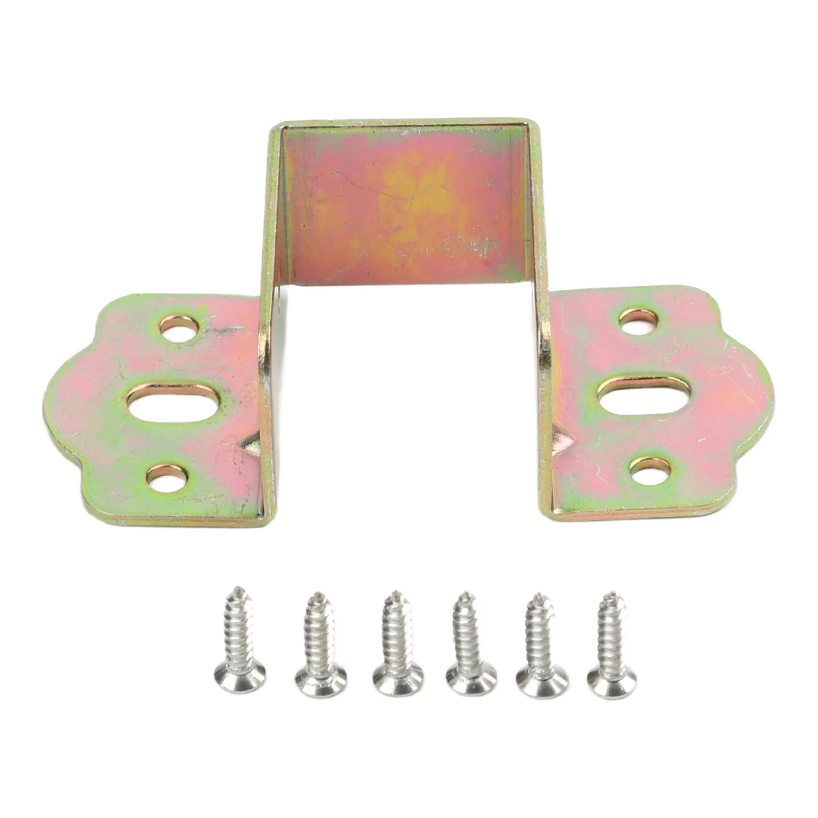 U-shaped bed rail support brackets engineered for 90-degree joint formation between vertical wooden frame components