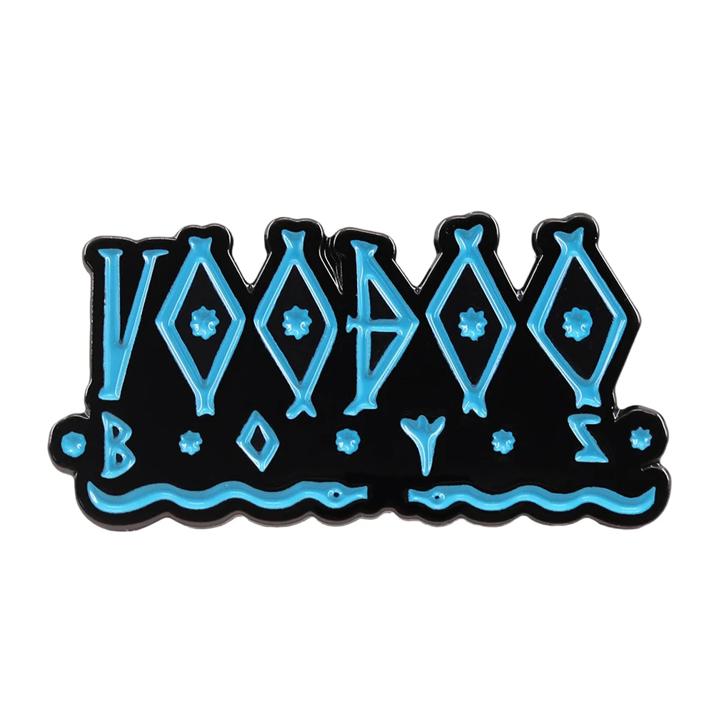 Voodoo Boys Badge Punk 2077 Mysterious Gang Logo Enamel Pin RPG Peripheral Jewelry Gamer Cosplay Gift Collect