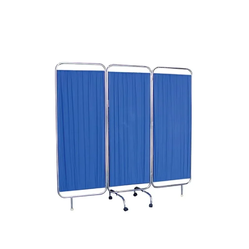 Stainless Steel Hospital Bed Screen Curtain/ward Folding Screen Hospital Screen Medical Use