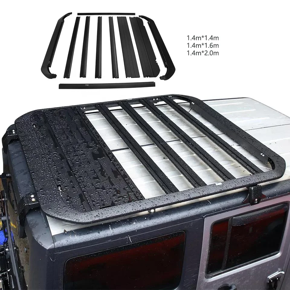 Auto Cargo Roof Rack Roof Luggage Basket For Jeep Wrangler JK