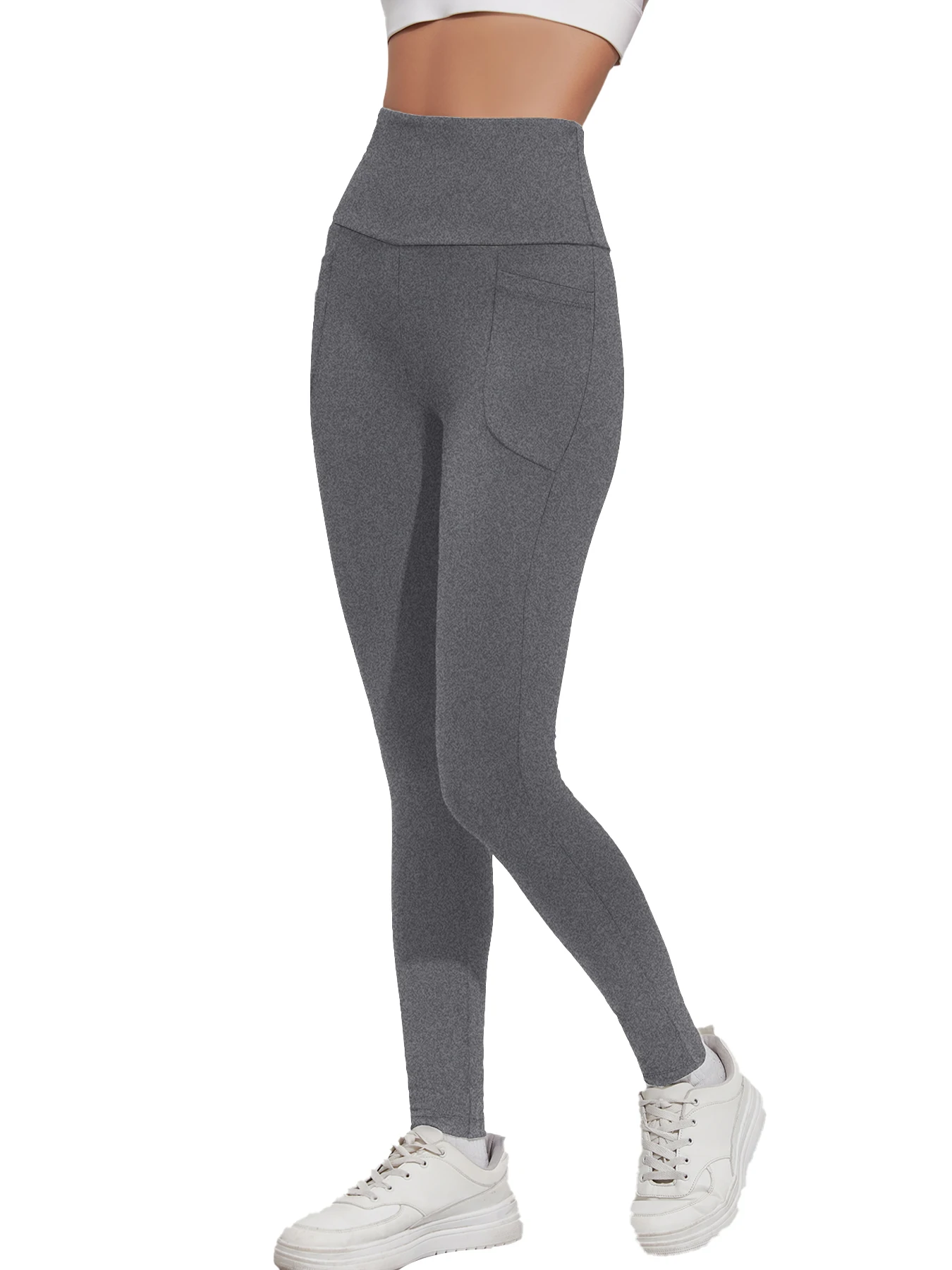 

Super Soft Sports Leggings With Pockets For Women High Waisted Workout Yoga Running Push Up Gym Fitness Tight Pants Women's