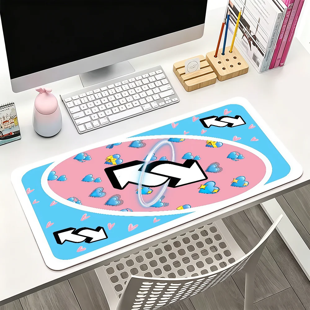 U-UNO Card Mouse Pad For Office Gaming And Keyboards Non-Slip Large Waterproof