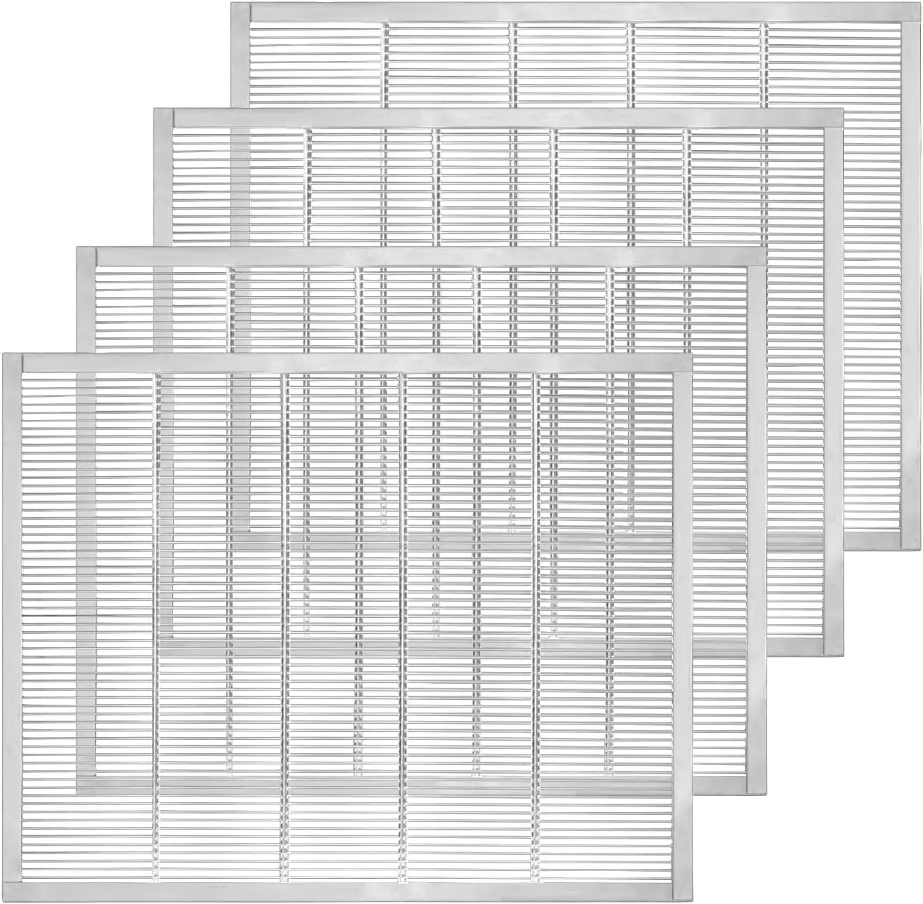 

4 шт. металлических решеток-ограничителей для маток для 10-рамочного улья, металлическая решетка-ограничитель для маток, рамка для маток, оборудование для пчеловодства